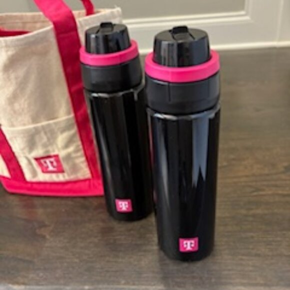 T-Mobile / T-LIfe Two (2) Water Bottles and Cotton Canvas Tote Bag - NEW - Picture 2 of 2